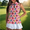 thumbnail image 4 of Uorisanigo Cute Ladybug Women's Golf Sleeveless Shirt Comfortable Fashionable Women's Dry-Fit Golf Shirts with 1/4 Zipper Casual Workout Tank Tops, 4 of 7