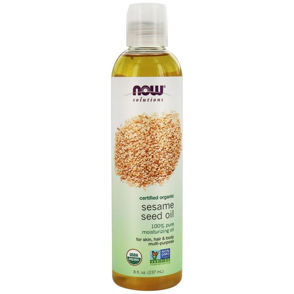 NOW Foods - NOW Solutions Organic Sesame Seed Oil - 8 fl. oz.