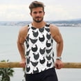 thumbnail image 6 of Daiia Retro Rooster Printed Men's Quick Dry Fit Muscle Tank Top Slim-Fit Tank Workout Tank Top Lightweight Sports Tank Top-Large, 6 of 7