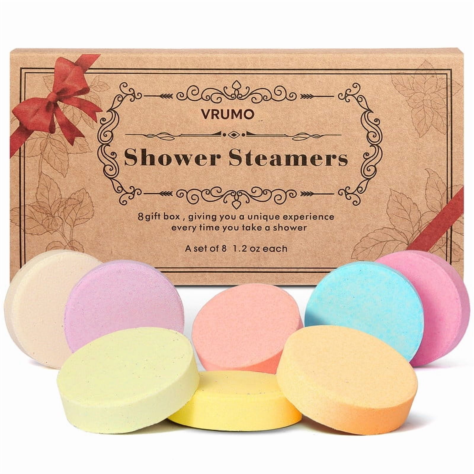 Shower Steamers Aromatherapy Birthday Gifts for Women - 8 Pcs Mothers Day Gifts for Mom Grandma Wife Her Men Teen Adults Bath Bombs Self Care with Natural Essential Oils Relaxation Home SPA