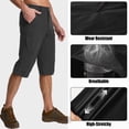thumbnail image 3 of liyiyiyia Men's Cargo Shorts Quick Dry Hiking Pants Capris Lightweight Outdoor Pants with Multi Pockets, 3 of 9