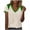 Green①, variant on Dvprdro Womens Short Sleeve V Neck Tops Color Blocked Print Blouses Casual Summer T Shirts