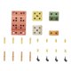 thumbnail image 1 of Bloques de construcción DIY, bloques apilables, diversión familiar interactiva (25 piezas) para fiestas de cumpleaños preescolares de niños y niñas, 1 of 8