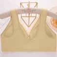 thumbnail image 4 of Qwertyu Daisy Bras for Older Women Front Closure No Wire Comfortable Convenient Buckle Bra Comfy Everyday Bra Complexion 44, 4 of 6
