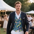 thumbnail image 3 of Uorisanigo Christmas Lights Print Men's Vest Sleeveless Mens Vests Casual Dress V Neck Regular Fit Waistcoat Casual Vest Size M Fashion for Men, 3 of 7
