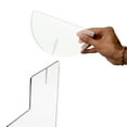 thumbnail image 2 of Alpine Table Top Sneeze Guard, Clear Acrylic Sheet, Protective Desk Screen, 24 in x 36 in x 0.18 in, 2 of 7