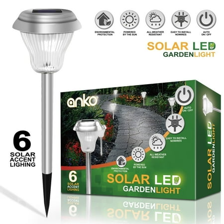 Solar Power Led Garden Lights Set Of 6 Pack Anko 2color Switch Solar Power Led Garden Lights Set Of 6 Pack Anko 2color Switch