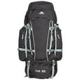 thumbnail image 1 of Trespass 66L Black Rucksack Trek, 1 of 8