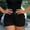 *Black, variant on ClodeEU Women's High Waist Butt Lifting Cargo Shorts, Casual Slim Fit Summer Shorts, Y2K Streetwear Hot Pants Coffee,Women's Plus L