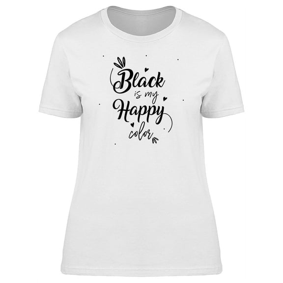 Boho Black Is My Happy Color T-Shirt Women -Image by Shutterstock, Female XX-Large