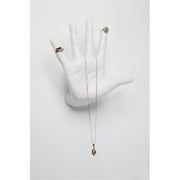 Interior Illusions II0050 Ceramic Female Talk To The Hand Wall Hook, White