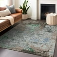 thumbnail image 6 of HomeRoots 625536 5 x 8 ft. Taupe & Ivory Abstract Washable Transitional Indoor & Outdoor Rectangle Area Rug, 6 of 9