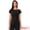 Black, variant on Women's Cap Sleeve Top Boat Neck Belted Peplum Tops XS Dark Blue