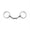 B, variant on Stainless Steel Horse Bit Mouthpiece Metal Snaffle Bit Comfortable Horse Training Riding Equipment