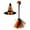 Orange, variant on Yyuenw 1 Set of Halloween Party Witch Hat Broom Kit, Wizard Hat and Broom for Kids, Halloween Costume Cosplay Props, Halloween Decorations