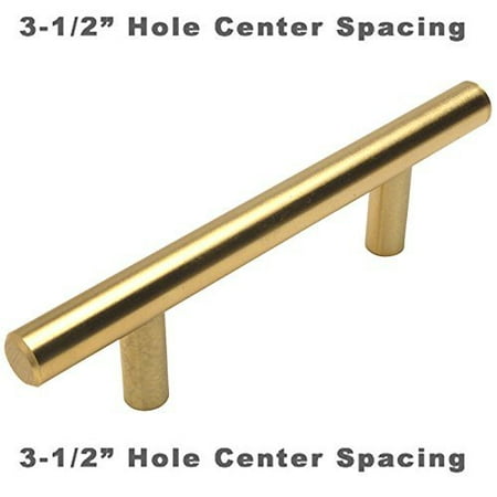 Cosmas 305 3 5bb Brushed Brass Cabinet Hardware Euro Style Bar