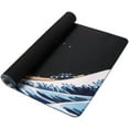 thumbnail image 3 of Extended Gaming Mouse Pad - Non-Slip Water-Resistant Rubber Base Computer Keyboard Mouse Mat, 35.1x15.75inch XXL Large Anime Mouse Pad for Desk Computer Office Gaming, Sea Wave, 3 of 6
