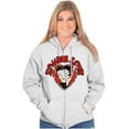 thumbnail image 5 of Betty Boop Zombie Love Heart Zip Hoodie Sweatshirt Women Brisco Brands S, 5 of 6