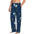 thumbnail image 2 of Balery Men'S Space Dinosaur Pants,Sleepwear Pants,Pajama Pants,Pj Bottoms Drawstring And Pockets-Small, 2 of 9
