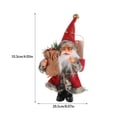 thumbnail image 2 of Advancent Las decoraciones festivas de Papá Noel difunden la alegría navideña con estos adornos hechos de fieltro Kits de decoración para fiestas rojo 【20.3 cm * 9.8 cm】, 2 of 6