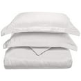 thumbnail image 1 of 100% Modal Rayon from Beechwood 3-Piece Duvet Cover and Pillow Sham Set White / Full/Queen, 1 of 1