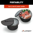thumbnail image 4 of Lippert Odyssey Barbecue Portable au Charbon avec Accessoire de Refroidissement et Sac de Transport, Rouge, 4 of 8