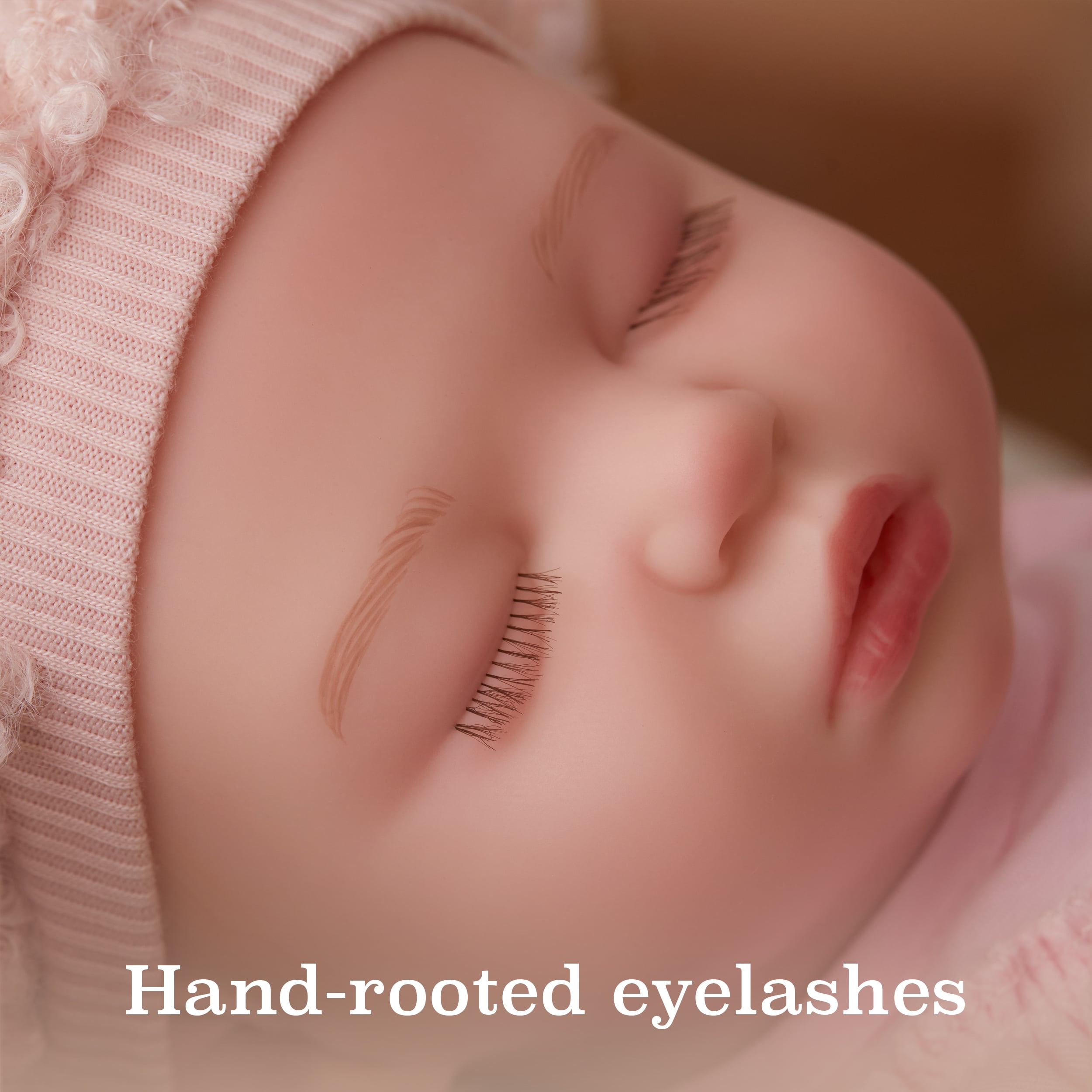 BABY born Real Hand-Painted, Realistic Reborn Baby Doll Girl - Light, Closed Eyes, Ages 3+