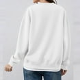 thumbnail image 7 of FRSASU Womens Scoop Neck Sweatshirts Solid Color Fashion Long Sleeve Fleece Sweatshirt Casual Loose Fit Pullover Tops White M(M), 7 of 7