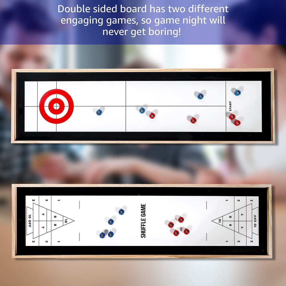 Table Top Shuffle Board Game Table Portable Game Table Curling Game
