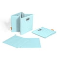 thumbnail image 6 of FH Group Jiaessentials 12 inch Leather Closet Organizers, 2pc Blue Storage Cube Bins with Air Freshener, 6 of 8