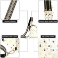 thumbnail image 5 of Cream Background Women's PU Leather Crossbody Bag, Dual Zipper Pockets, Adjustable Strap, Water Resistant, 5 of 7