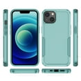 thumbnail image 2 of for iPhone 14 Plus Case, Dual Layers Shell Hard PC + Soft TPU Back Shell Heavy Duty Military Drop Protection Rugged Shockproof Hybrid Case for iPhone 14 Plus, Green, 2 of 8
