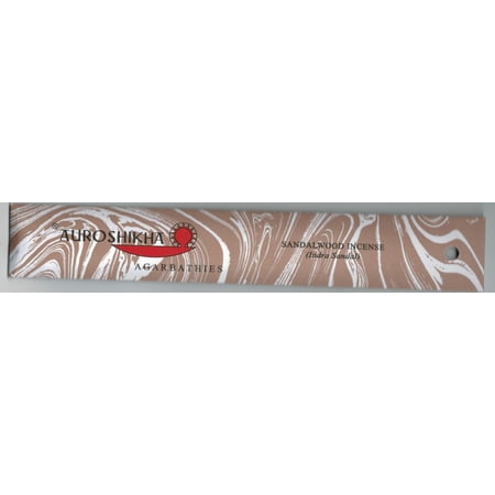 Incense From India Sandalwood (Indra Sandal) , Auroshikha Incense 10 Gram (8-15 Stick) Package, Premiere Quality Incense From India ()