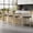 Gold-4 Set, variant on Bar Stools, Bar Stools Set of 2 with PU Upholstered, Bar Chairs with Footrest and Back, 22" Bar Stools for Kitchen Island, Dining Room, Easy to Assemble, Modern Counter Height Barstools