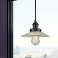 thumbnail image 3 of 616-1PH-BK-G2 Innovations Lighting Halophane - 1 Light Mini Pendant In Industrial Style-8 Inches Tall and 8.5 Inches Wide-Matte Black Finish-Clear, 3 of 3