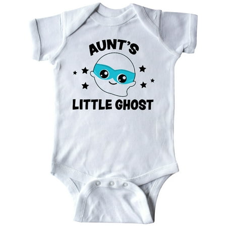 

Inktastic Cute Aunt s Little Ghost with Stars Gift Baby Boy or Baby Girl Bodysuit