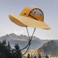 thumbnail image 2 of Sun Hats for Women , Womens Beach Hat , Straw Beach Hat Summer Sun Hat with Adjustable Tie Strap for Outdoor Casual Wear and Holiday Travel, 2 of 3
