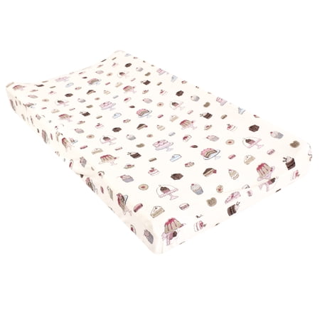 Hudson Baby Infant Girl Changing Pad Cover Sweet Bakery One Size