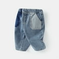 thumbnail image 5 of Children Kids Toddler Baby Boys Girls Patchwork Jeans Pants Trousers Outfits Clothes Size 3-4T, 5 of 9
