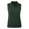 thumbnail image 6 of Breezora Women's Summer Athletic Tank Tops Sleeveless V Neck Collared Cotton Blend Stretchy Lightweight For Running Workout, 6 of 9
