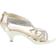 thumbnail image 2 of Fabulous Angel-37K Little Girls Bling Rhinestone Platform Dress Heels Sandals, 2 of 7