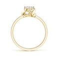 thumbnail image 2 of ANGARA Natural Solitaire Diamond Floral Ring in 14K Yellow Gold for Women (Size-5.1mm | Color-G | Clarity-VS2) | April Birthstone, Birthday, Anniversary, Jewelry Gift for Women | Natural Diamond Ring, 2 of 9