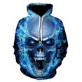 thumbnail image 2 of Chandail à Capuchon Décontracté Tendance temu skull Impression Numérique 3D pour Homme, 2 of 5