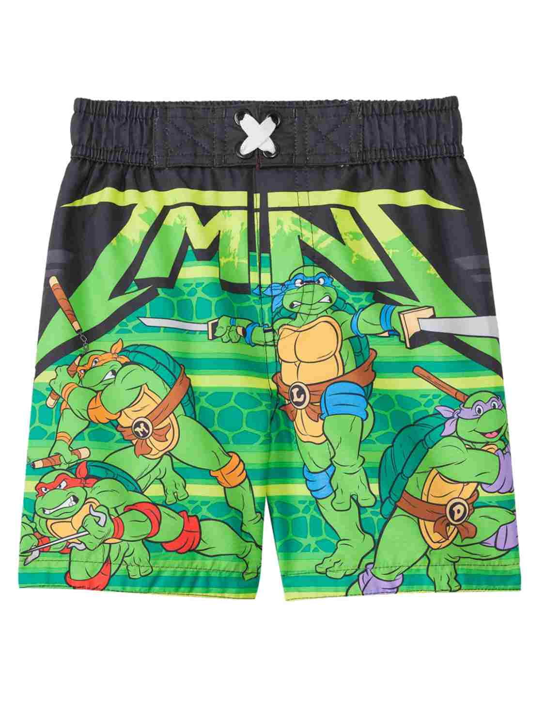 Teenage Mutant Ninja Turtles Toddler Boys Character Swim Short Size 2T 3T 4T 
