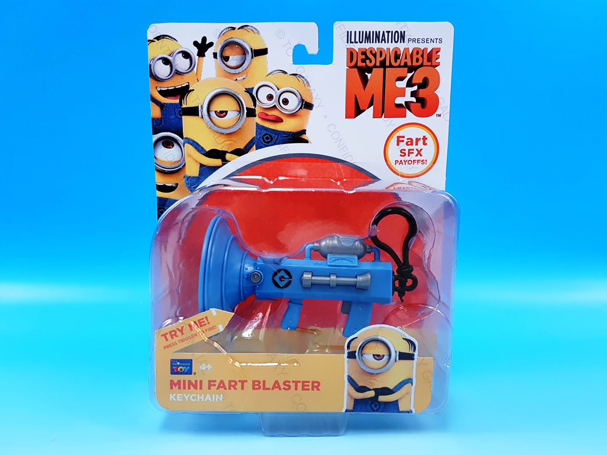 8-1/2" Fart Gun Blaster Despicable Me Light up Sounds Universal Thinkway Toys 