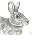 thumbnail image 3 of Wilson, Kelsey 20x20 Black Modern Framed Museum Art Print Titled - Watercolor Pencil Forest II-Rabbit, 3 of 5