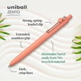 thumbnail image 2 of Bolígrafos de tinta gel Uni-Ball Zento 0.7mm negros (x5), 2 of 6
