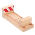 thumbnail image 4 of ColoMX Vías de tren de madera para juguete, bloques de vías DIY, accesorio de ferrocarril de madera, 2 uds., 4 of 8