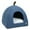 Blue, variant on Foldable Cat Bed Breathable Cat House Indoor Tent Dog Bed with Mat (Grey, Size M)