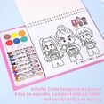 thumbnail image 4 of Coloring Book Kit for Kids - Safe Watercolor & Crayon Coloring Doodle Pad for School & Art Time\u200b, 4 of 5
